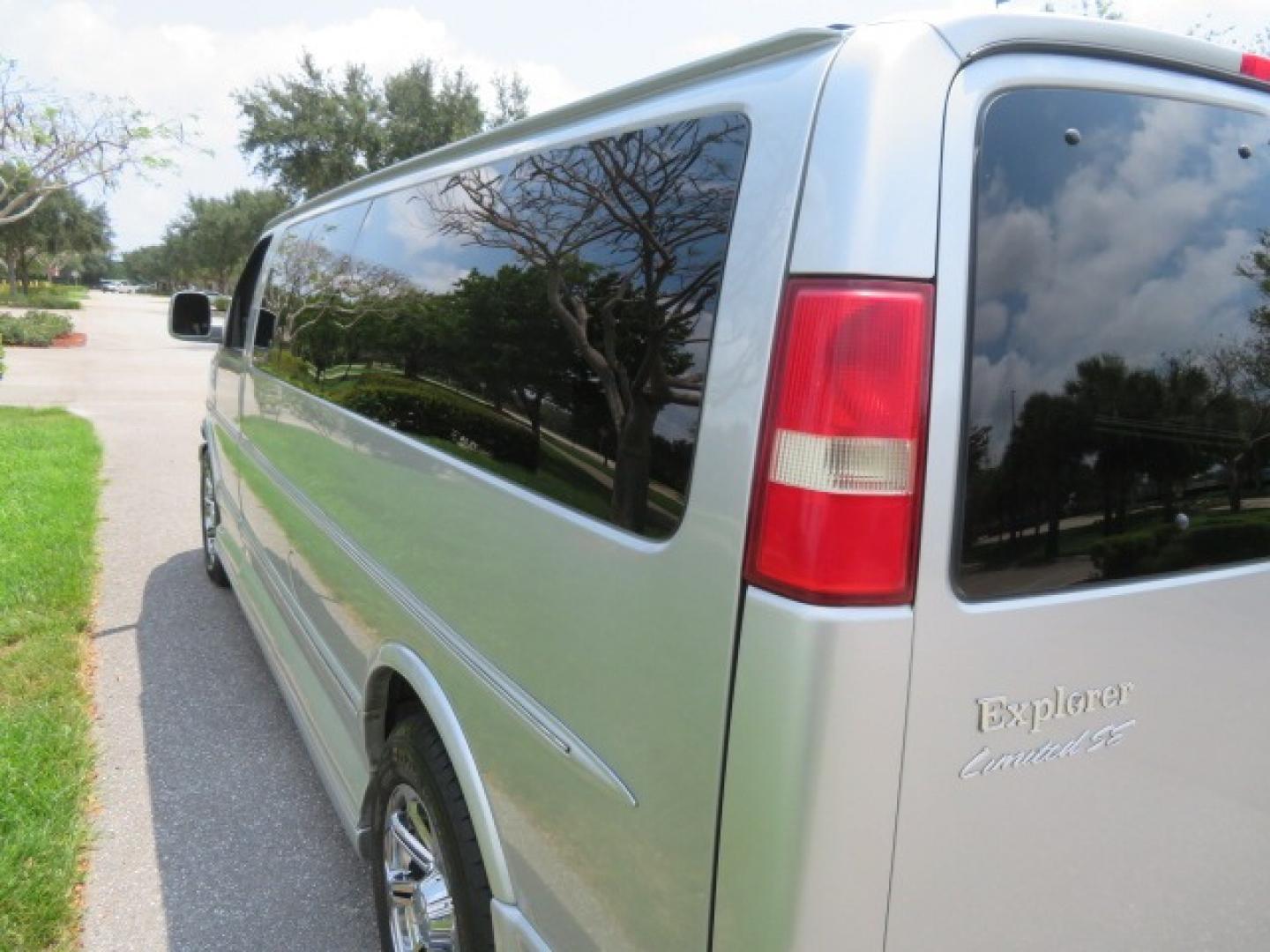 2014 Chevrolet Express (1GBWGLCG3E1) , located at 4301 Oak Circle #19, Boca Raton, FL, 33431, (954) 561-2499, 26.388861, -80.084038 - You are looking at a Rare 2014 Chevy Express 2500 Quigley 4x4 Four Wheel Drive Explorer Limited SE 9 Passenger Conversion Van with: 107K Original Miles, 6 Captain Chairs, Rear Power Folding Bench Seat Bed, Center Consoler Cooler, Front PPF (Paint Protection Film) Explorer Limited Conversion Througho - Photo#38